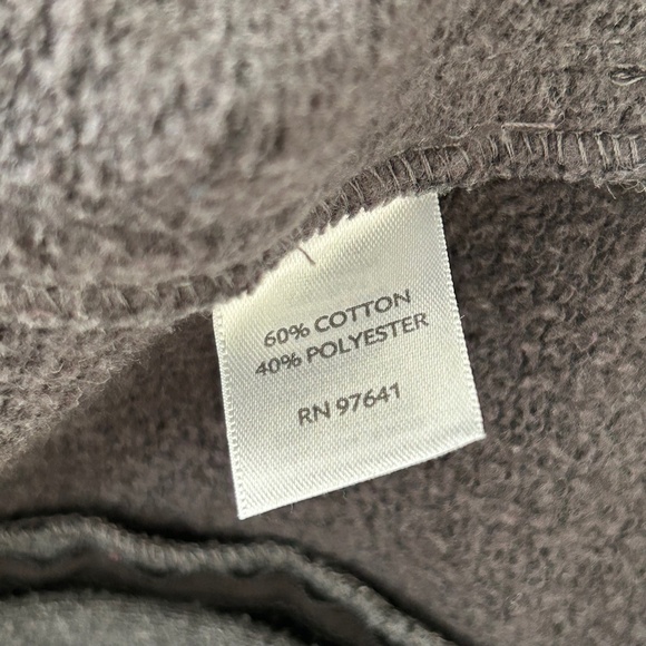 J Jill Charcoal Gray Cotton Terry Knit Zip Jacket - Picture 15 of 16